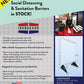 Ironguard Countertop Sanitary Barrier (dimensions)