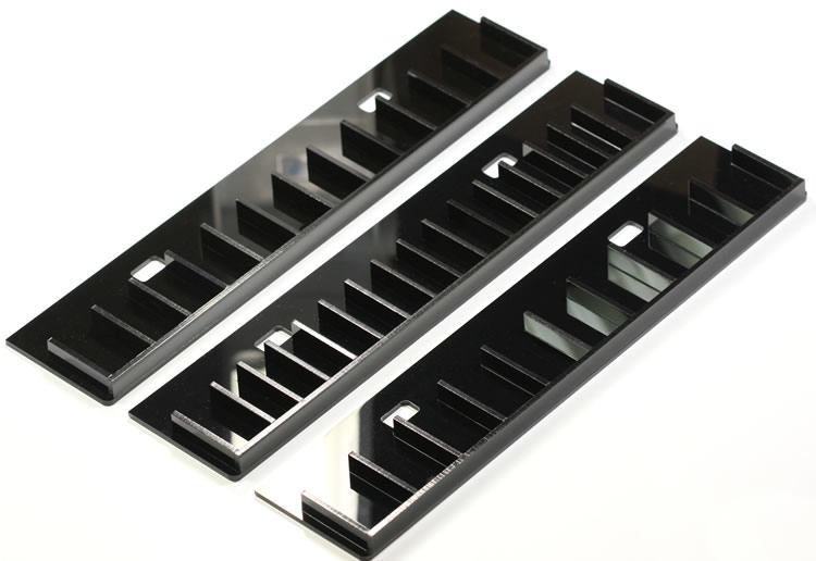 Black Acrylic Plug Display Rack