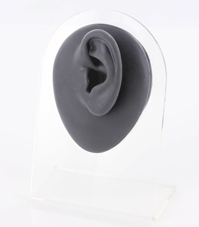 Silicone Left Ear Display - Black Body Bit Version 1