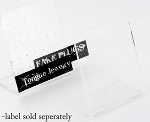 Acrylic Display Stand with 30- 2mm Holes - Painful Pleasures
