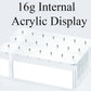 16g Internal Acrylic Display Solid Block with 21 Posts