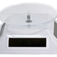 Solar Powered White Small Spinning Display Turntable