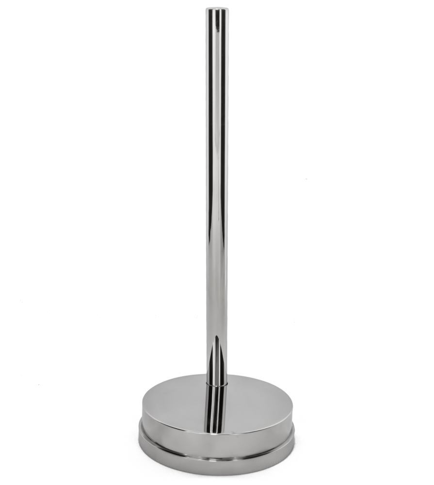 A Pound of Flesh Round Steel Display Stand for Synthetic Hands