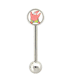 14g 5/8” SpongeBob/ Patrick Straight Barbell - Painful Pleasures