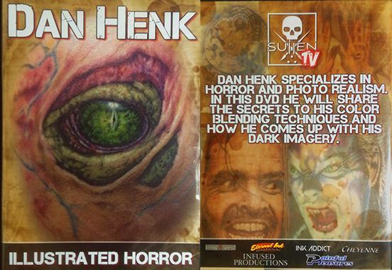 Dan Henk Tutorial in Tattooing Dark Imagery & Color Blending Techniques - Tattoo Tutorial DVD