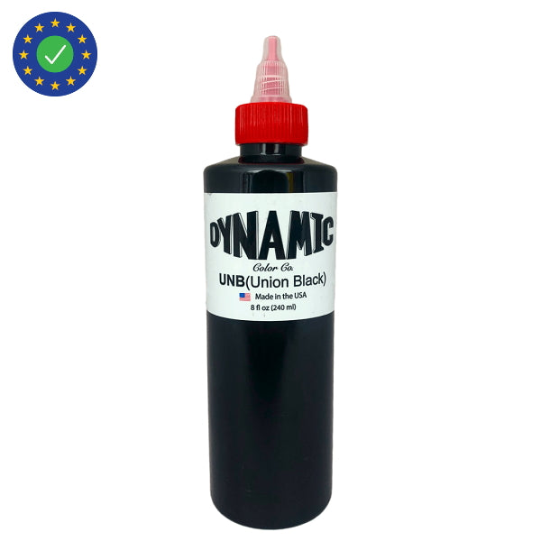 Dynamic Union Black Tattoo Ink — 8oz Bottle