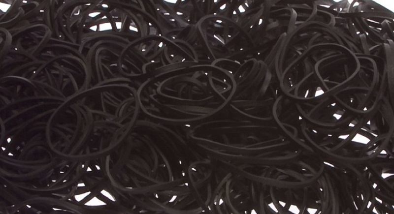 Symbeos #8 Black Rubber Bands - Close Up