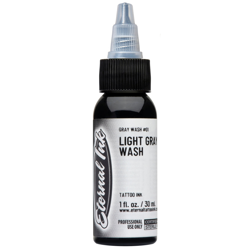 Gray Wash Set of 5 — 4oz Bottles — Eternal Tattoo Ink