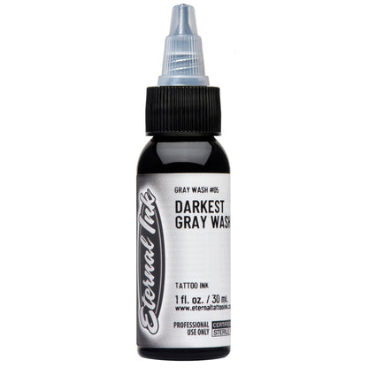 Darkest Gray Wash - Eternal Tattoo Ink - Pick Your Size - Painful Pleasures