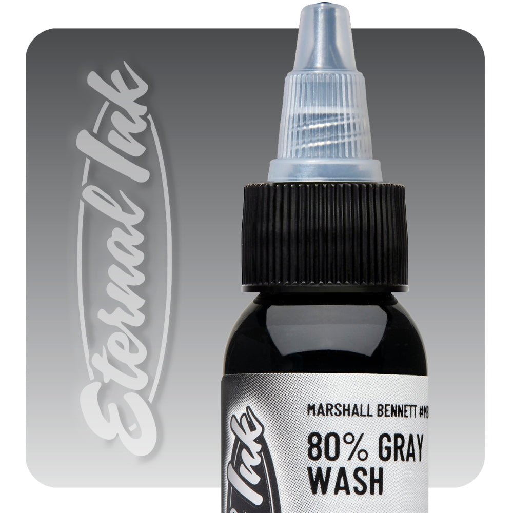 Marshall Bennett Gray Wash Set of 4 — 4oz Bottles — Eternal Tattoo Ink
