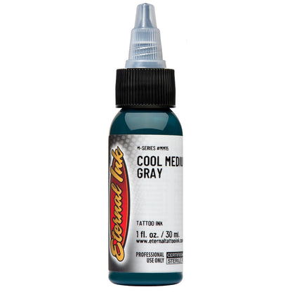 Cool Medium Gray - M Series - Eternal Tattoo Ink - Pick Your Size - Painful Pleasures