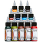 Muted Earth Tone Color Set of 12 - 1oz Bottles - Eternal Tattoo Ink