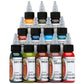 Muted Earth Tone Color Set of 12 - 2oz Bottles - Eternal Tattoo Ink
