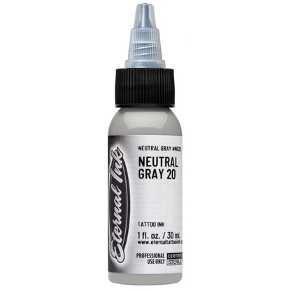 Neutral Gray_20 Tattoo Ink by Eternal Ink — Pick Size
