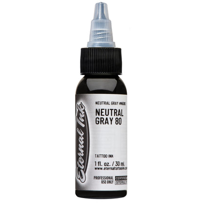 Neutral Gray_80 Tattoo Ink by Eternal Ink — Pick Size - Painful Pleasures