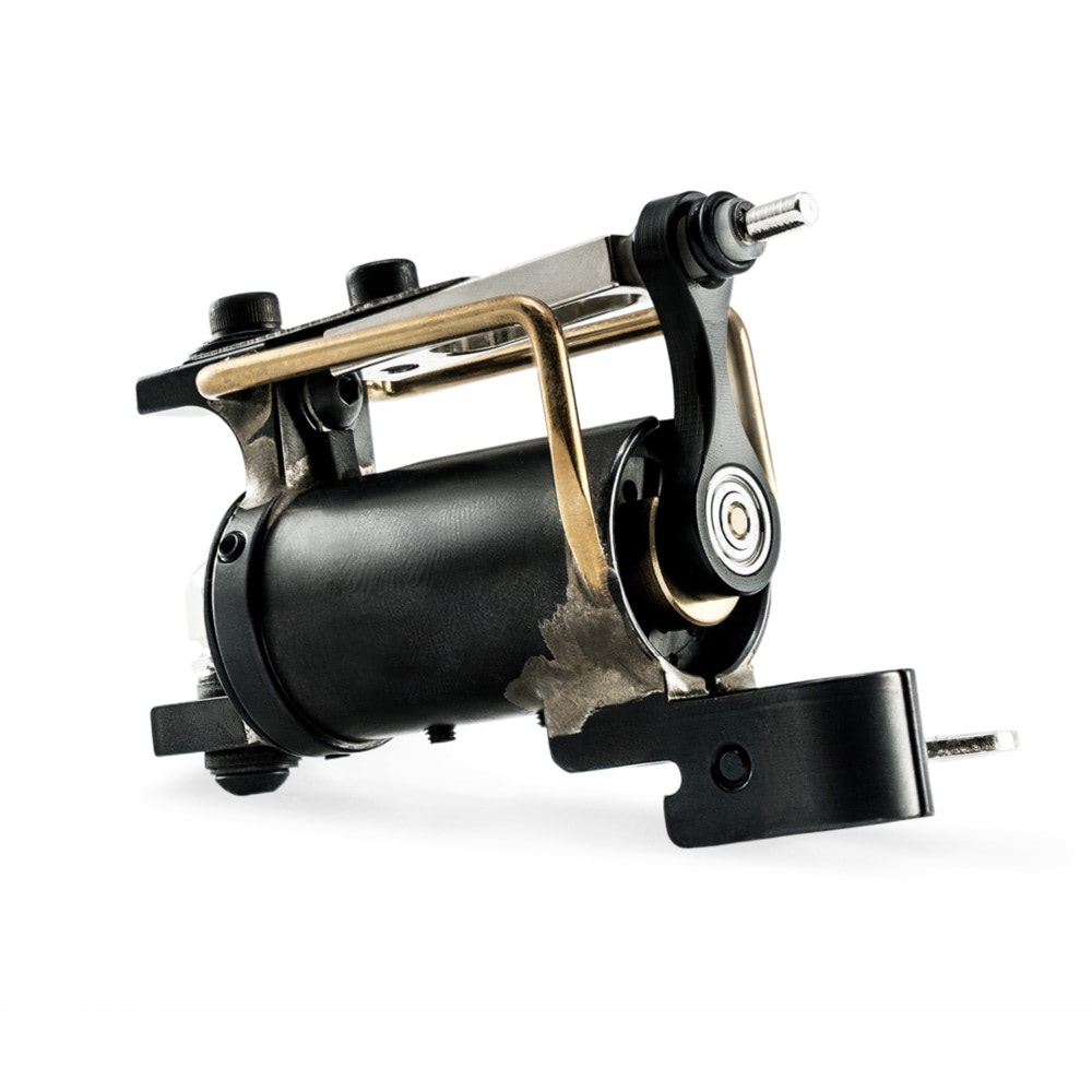 HM Frankenstein Rotary Tattoo Machine — Black (Angle 1)