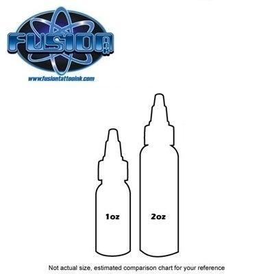 Fusion Tattoo Ink Bottle Size Reference