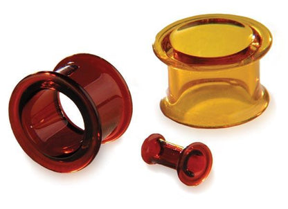 Gorilla Glass Bullet Hole Double Flared Plug — Price Per 1 - Painful Pleasures