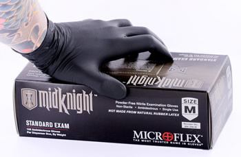 Midknight Nitrile Disposable Gloves — Box of 100