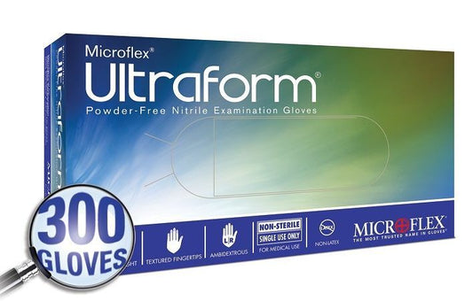 Ultraform Blue Medical Nitrile Gloves - Price Per Box - By the Box or Case