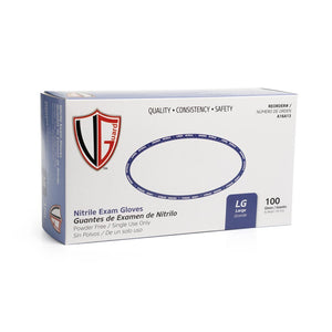 Vanguard Blue Disposable Nitrile Gloves — Box of 100 - Painful Pleasures