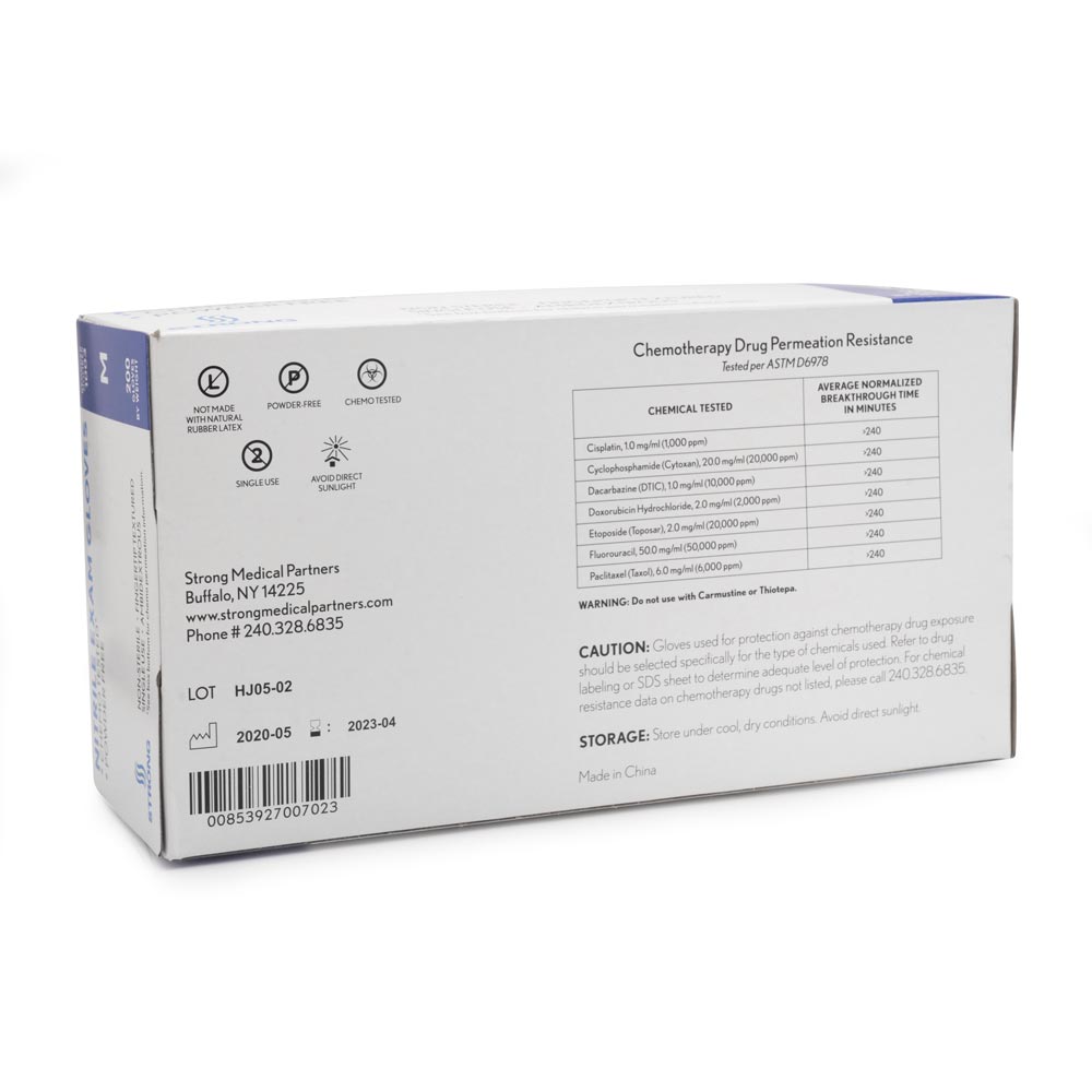 Strong Blue Disposable Nitrile Gloves — Box of 200