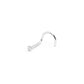 Tilum 20g White Gold Crystal Jewel Nose Screw