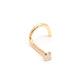 Tilum 20g 2mm Real Diamond Yellow Gold Nose Screw