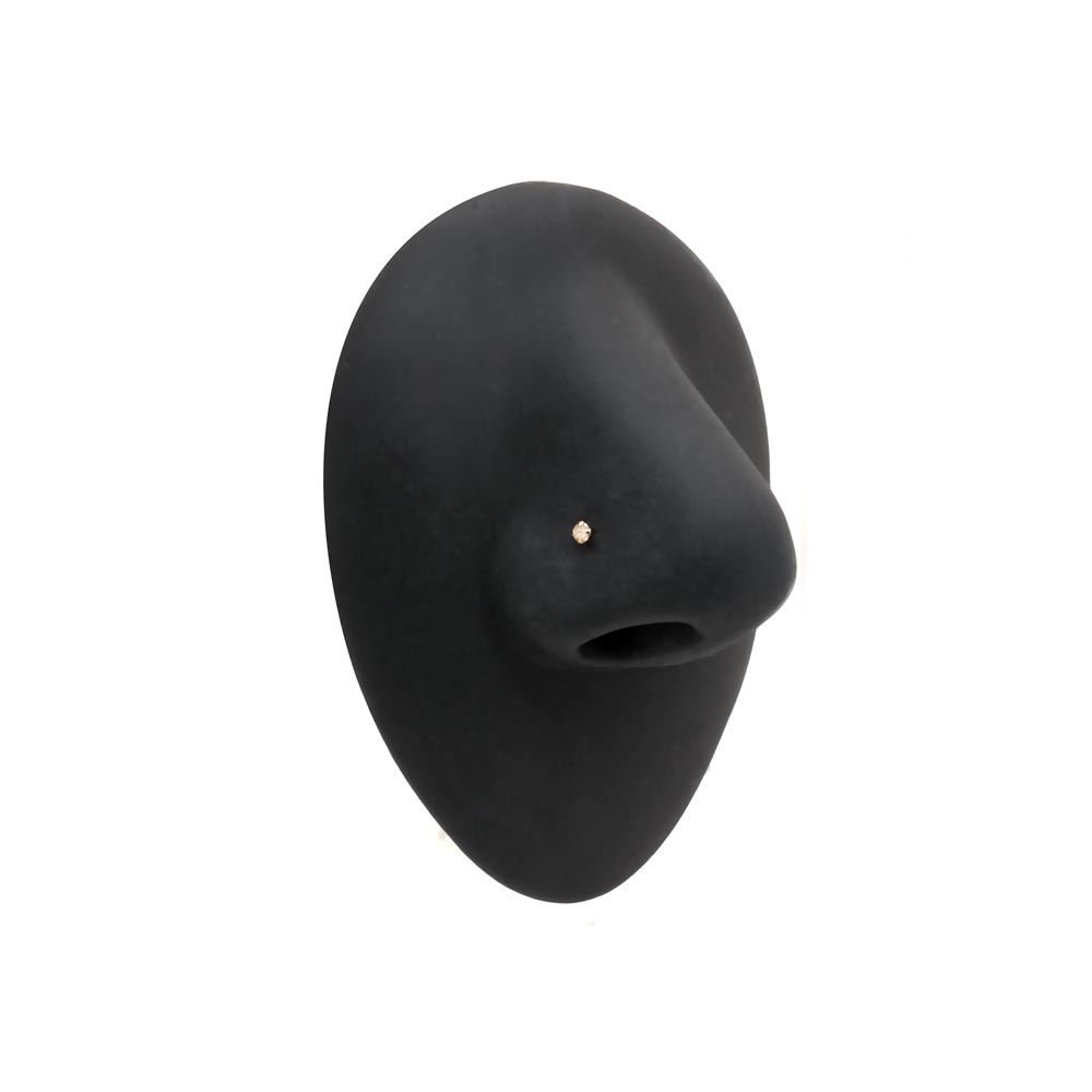 Tilum 20g 2mm Real Diamond Yellow Gold Nose Screw