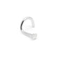 Tilum 18g 2mm Real Diamond White Gold Nose Screw