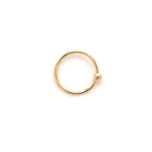 Tilum 20g Yellow Gold Fixed Bead Nose Ring - Price Per 1