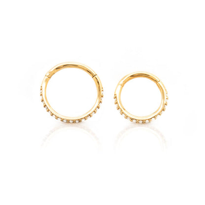Tilum 16g 14kt Yellow Gold Sideline Jewels Clicker Ring - Price Per 1 - Painful Pleasures