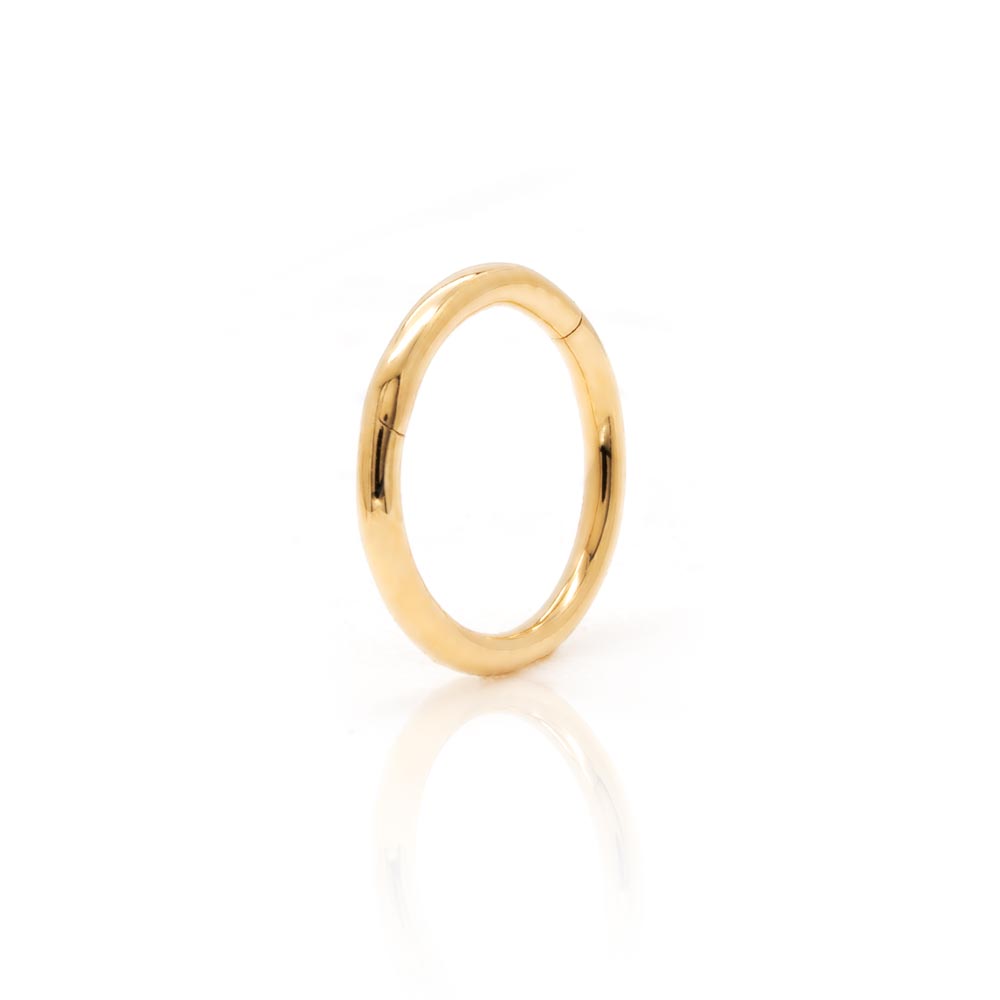 Tilum 18g 14kt Yellow Gold Simple Clicker Ring - Price Per 1