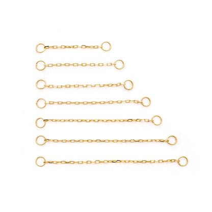 Tilum 14kt Yellow Gold Single Cable Chain - Pick Length - Painful Pleasures