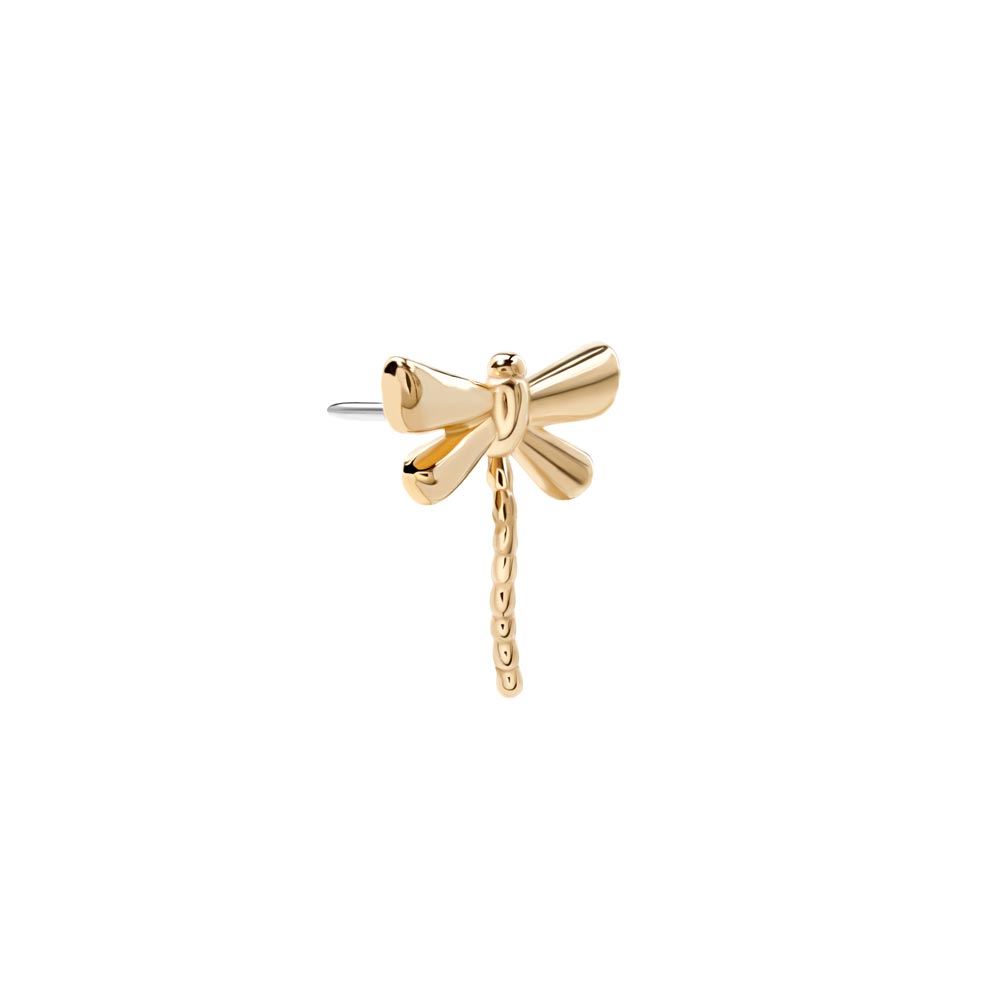 Tilum 14kt Yellow Gold Dragonfly Threadless Top — Price Per 1