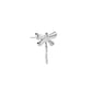 Tilum 14kt White Gold Dragonfly Threadless Top — Price Per 1
