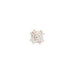 Tilum 14kt Yellow Gold Jeweled Pinwheel Threadless Top — Price Per 1