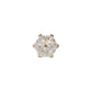 Tilum 14kt Yellow Gold Jeweled Carousel Threadless Top — Price Per 1