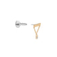 Tilum Simple Chain and Bar 14kt Yellow Gold Threadless Top — Price Per 1