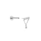 Tilum Continuous Chained Bar 14kt White Gold Threadless Top — Price Per 1