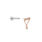 Tilum Continuous Chained Bar 14kt Rose Gold Threadless Top — Price Per 1