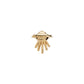 Tilum 14kt Yellow Gold Space Invader Threadless Top — Price Per 1