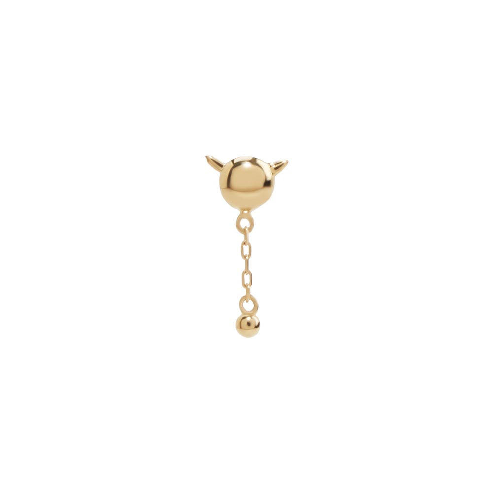 Tilum 14kt Yellow Gold Impish Threadless Top — Price Per 1
