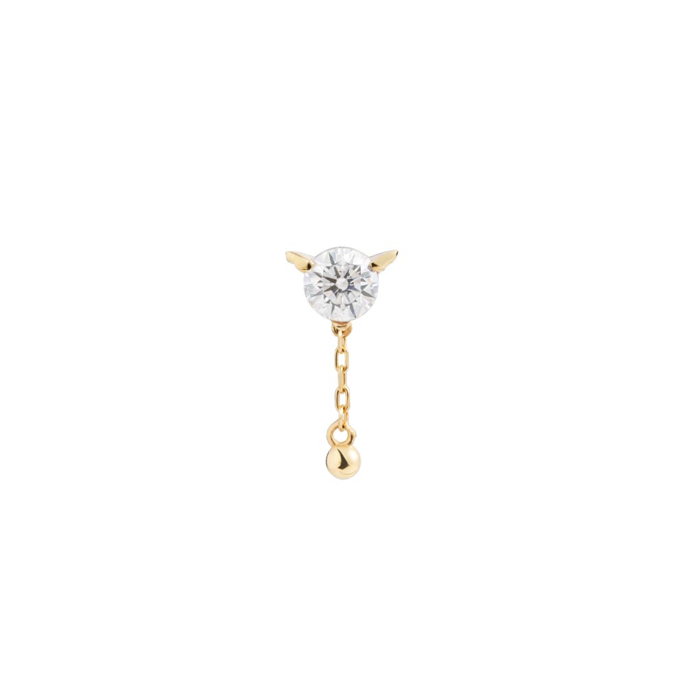 Tilum 14kt Yellow Gold Impish Jewel Threadless Top — Price Per 1