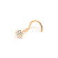 Tilum 20g Yellow Gold Star Jewel Nose Screw