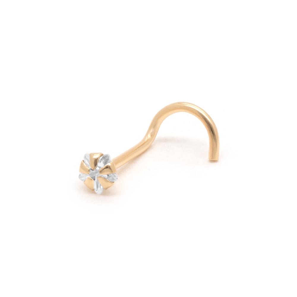 Tilum 20g Yellow Gold Star Jewel Nose Screw