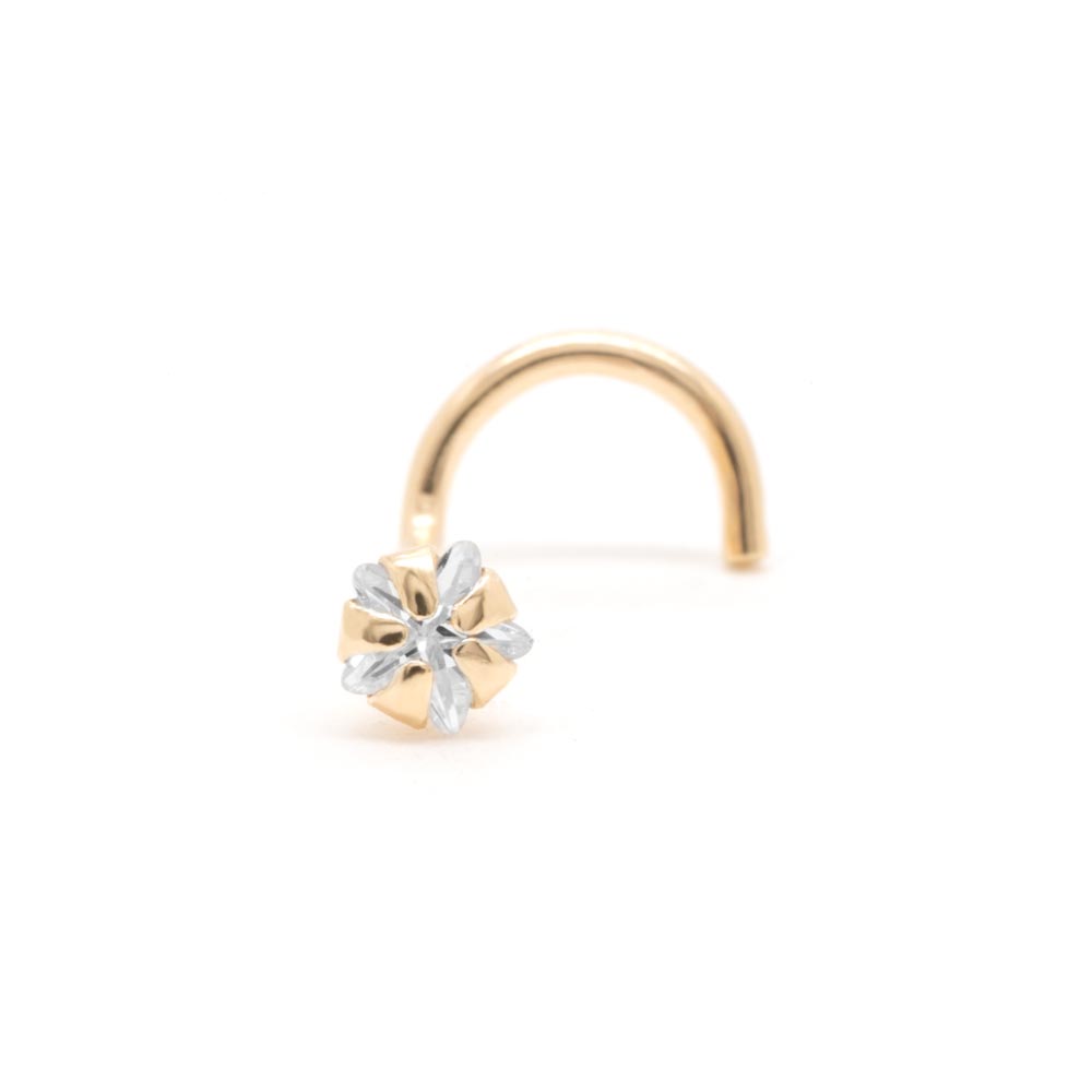 Tilum 20g Yellow Gold Star Jewel Nose Screw