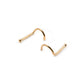 20g 14kt Yellow Gold Nose Screw Ball