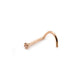 20g 14kt ROSE Gold 1.5mm CZ Jewel Nose Screw