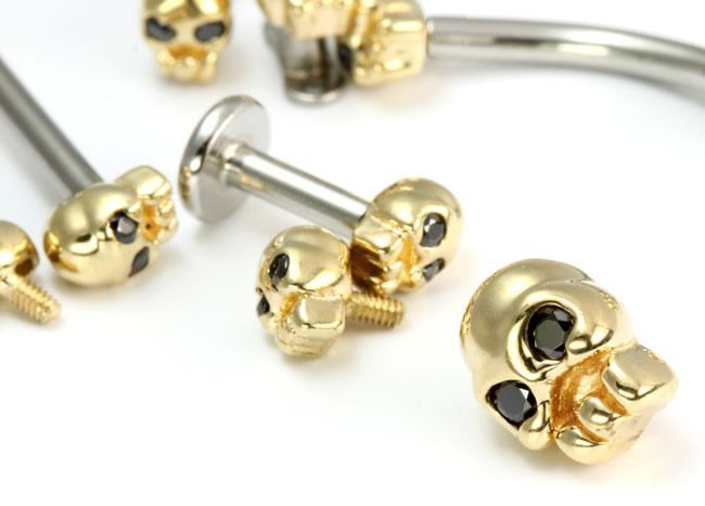 Gold Dermal Tops – Painful Pleasures
